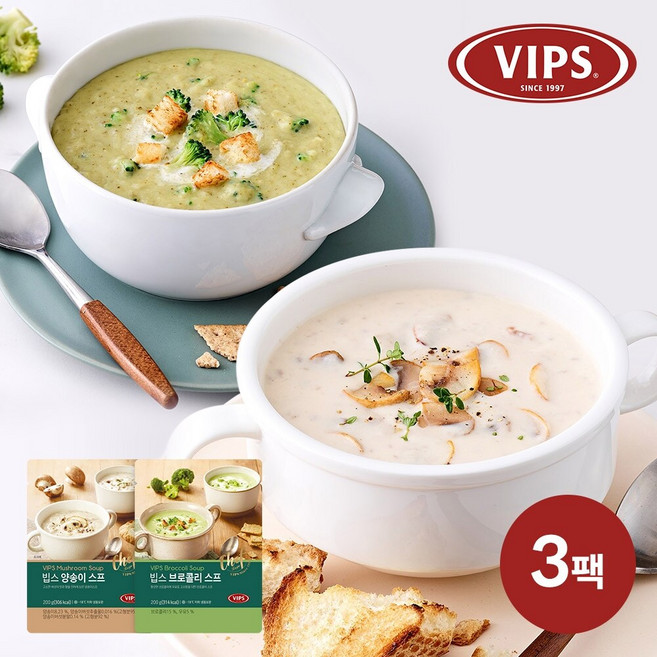 빕스 스프 브로콜리, 3개, 200g
