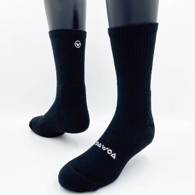 經典素色羊毛襪 高筒登山襪, 1個, 經典黑-單雙,XL(28-30公分)