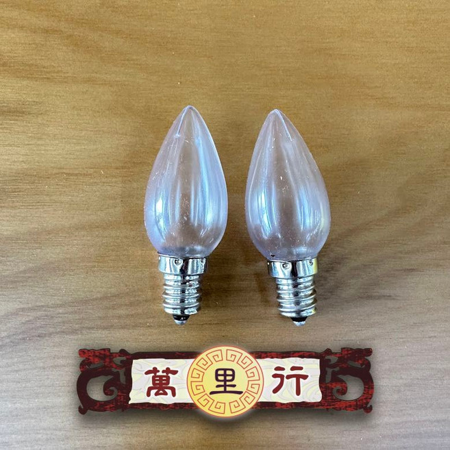 SUI XING LED 燈泡, 1個, E12小尖LED燈泡 黃光 (佛燈用), 黃光, E12小尖LED燈泡