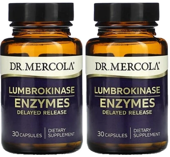 Dr. Mercola 닥터 머콜라 다이제스티브 건강 관리 룸브로키나제 효소, 2개, 30정 - 쿠팡