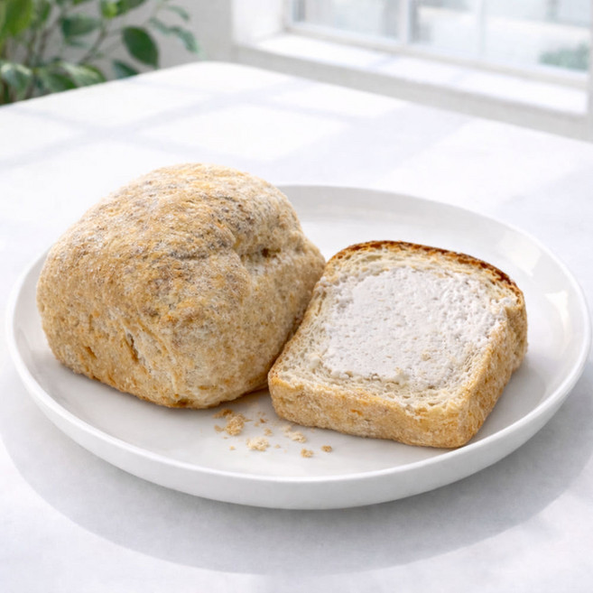 아기도 먹기 좋은 비건 국내산 쌀빵 빵 다이어트 저당 우리쌀 식사대용 유기농 인절미 크림 미니 식빵, 5개, 80g