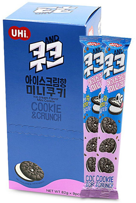 쿠크 아이스크림향 미니 쿠키 82g x 9개 (1통) yes1+6xpU