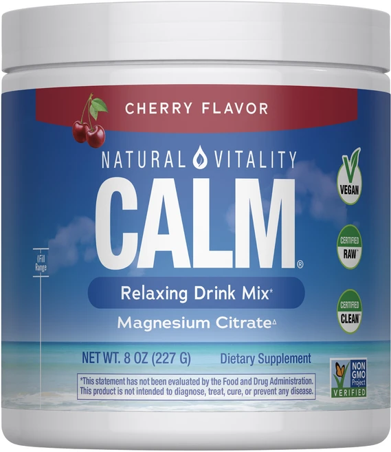 내추럴바이탈리티 캄 마그네슘 보충제 드링크 믹스 파우더 체리, 227g, 1개 - 쿠팡