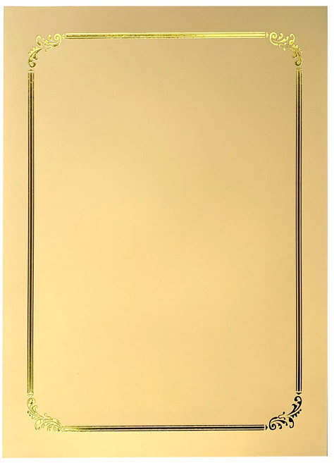 금박 상장 용지 신전 A4, 황색, 100개