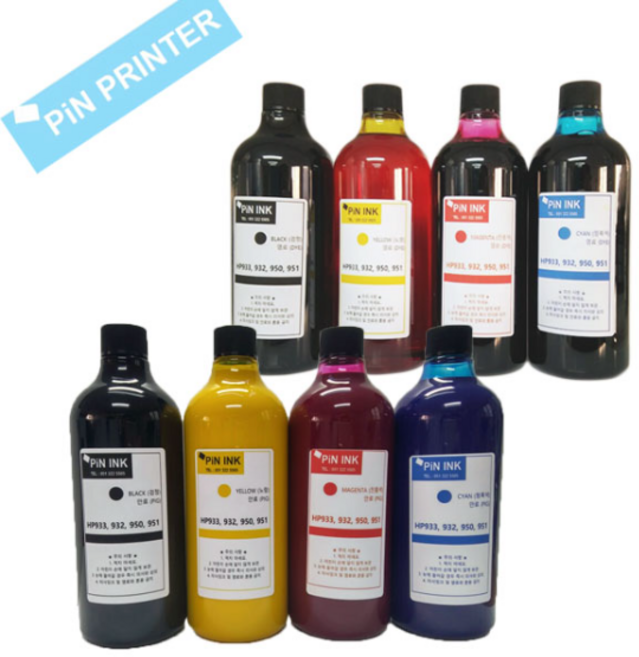 핀잉크 HP 무한잉크, 1.대용량염료검정, 1개, 1개