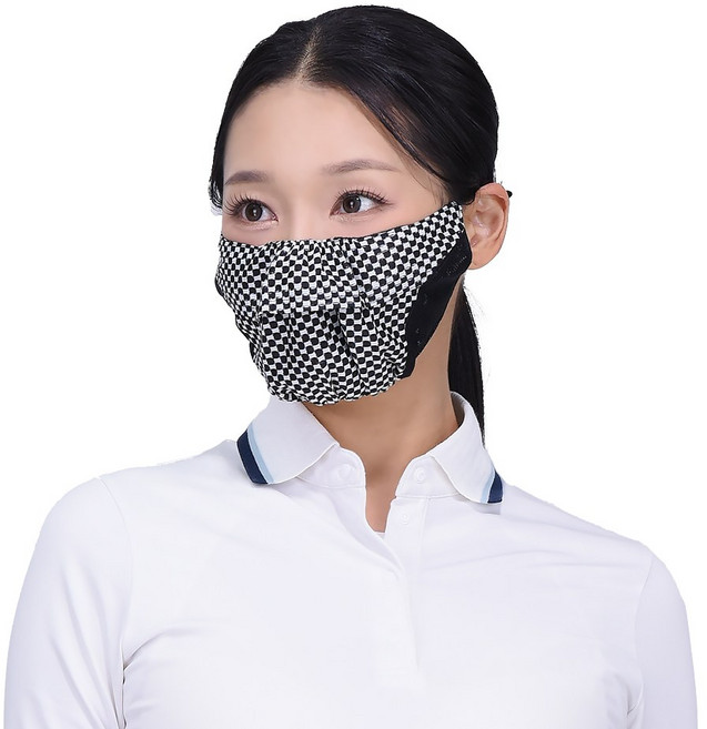 머시매 남여 통풍메쉬 냉감 페이스 마스크 햇빛차단 피부보호 햇빛가리개, 블랙, Free, 1개