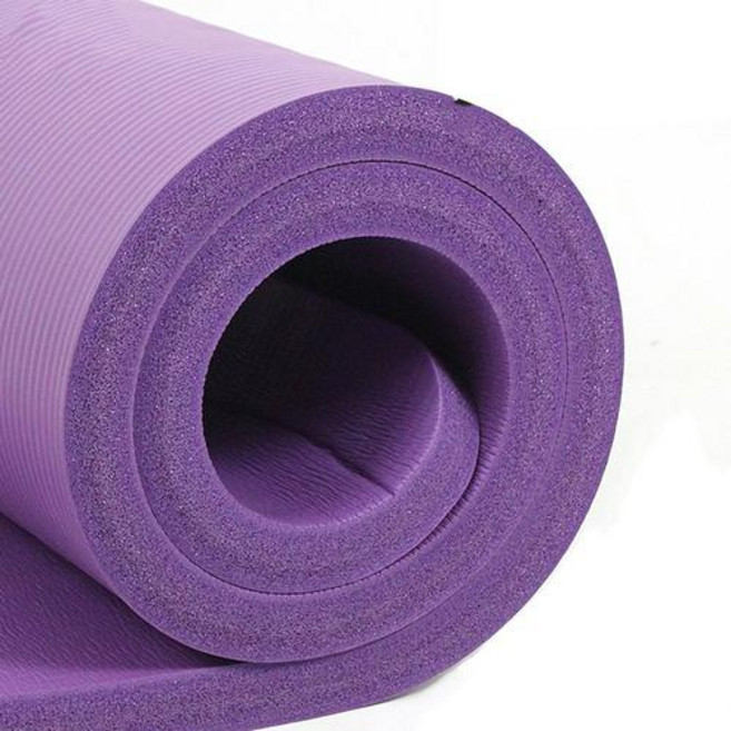 두꺼운 요가 매트 30mm 여분의 61cm80cm 기숙사 싱글 학생 휴식 홈 슈퍼, 보라색 183*61cm(스트랩 보, 1개