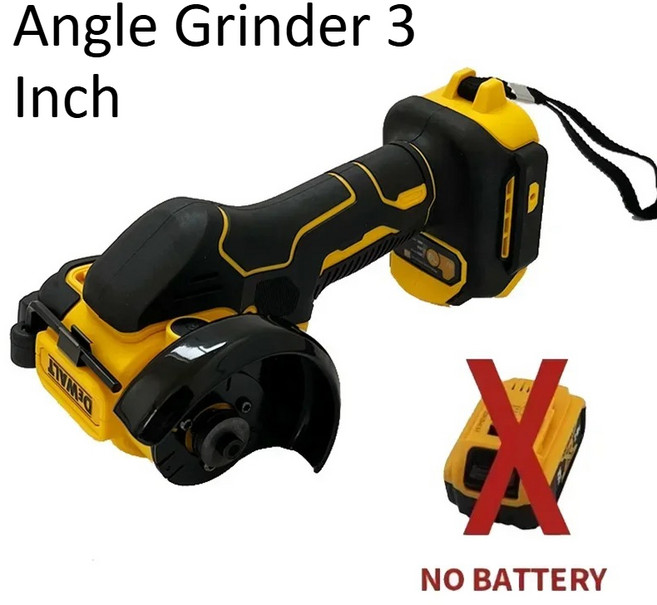 DEWALT DCG405N 20V 브러시리스 무선 앵글 그라인더 절단기 충전식 휴대용 폴리 셔 전동 공구 (베어 툴), 01 No battery