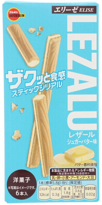 BOURBON 北日本 Elise Lezard 糖霜奶油口味 6入, 1個, 34.8g