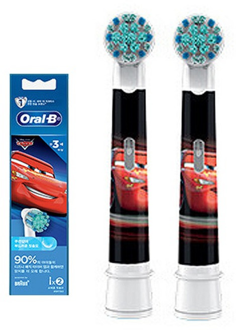 오랄비 스테이지스 파워 키즈 전동 칫솔모/리필모 카즈2입, 1개