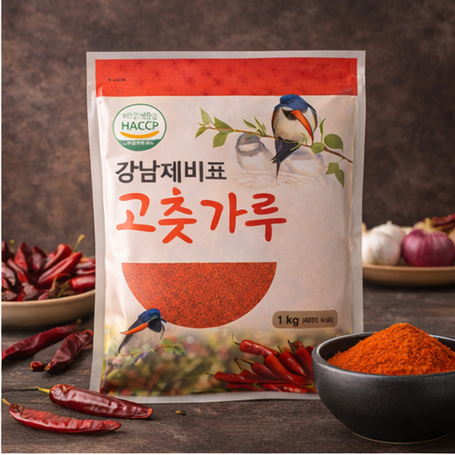 고춧가루 중간굵기 김장용 한식용 양념용 매운맛, 1개, 1kg