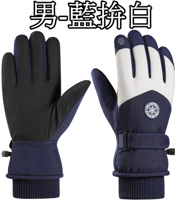 立雅小舖 滑雪手套 冬季觸控螢幕手套 保暖加絨加厚 戶外騎乘 開車 防風防寒防水 LY0534