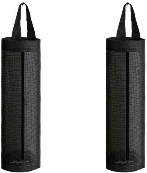 더블트리 공간절약 비닐봉투 통기성 수납백, 2개, 블랙+블랙