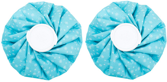 투데이리빙 1+1 냉온 찜질 주머니 얼음 찜질팩 온찜질 냉찜질 골프 얼음팩 야외 스포츠 운동 주머니팩, R99946L(블루, 중 (21cm), 2개