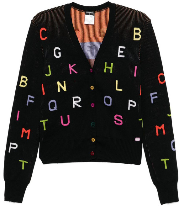 샤넬 중고 2001 자수 가디건