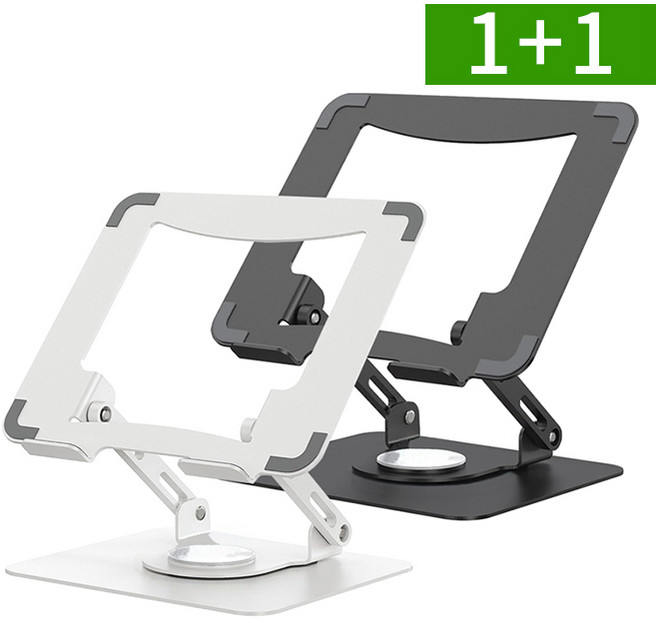 1+1 360도 회전 각도 높이 조절 태블릿 노트북 거치대