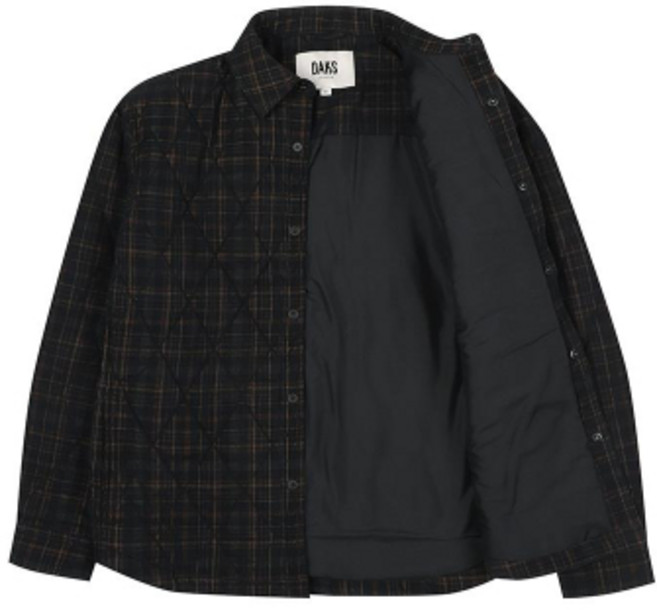 닥스셔츠 남성 경량 패딩 DAKS 코듀로이 퀼팅 셔켓 DLW1SHCL190K1, 110, BLACK1