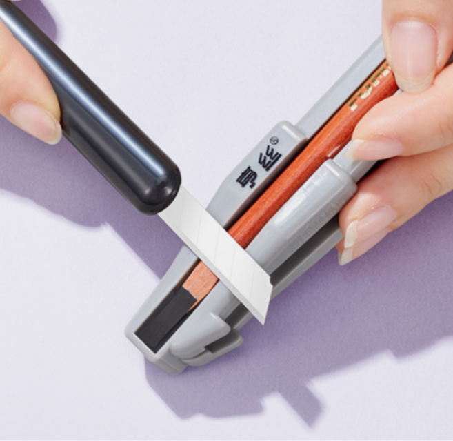 뚱보 실버 아이브로우 펜슬 샤프터 커딩가이드 펜슬깍이, 1개