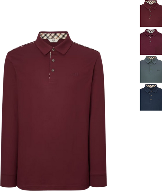 닥스 남성 로고 솔리드 폴로티셔츠 골프웨어 긴팔 남성의류