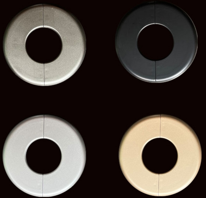 배관 커버 마개 에어컨 정수기 가스관 벽 구멍 가리개, 12 라운드 회색