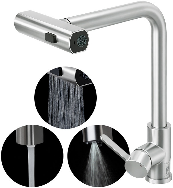 하츠 싱크대 주방 폭포 수전, 1세트