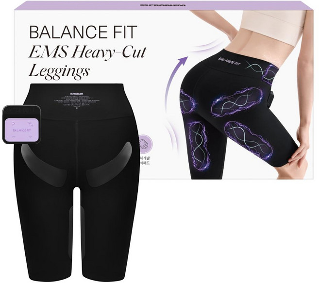 95프로블럼 발란스핏 EMS 하비컷 레깅스, M Size, 1개