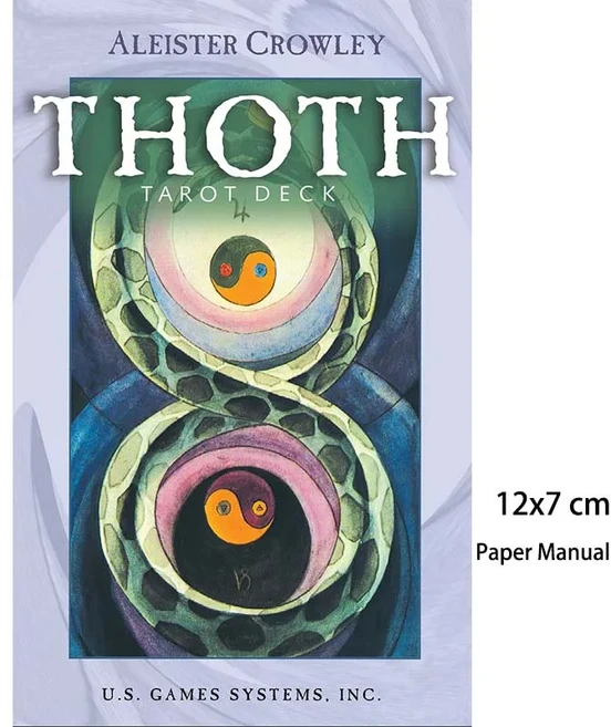 12x7cm Aleister Crowley Thoth 타로 카드 게임, 01 12X7Thoth Tarot, 1개