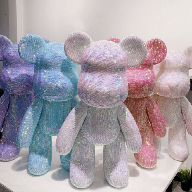 시크리트몰 큐빅 인형 보석 십자수 피규어 DIY 소/중, 퍼플, 소자, 1개