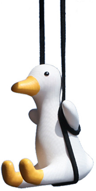 허니잼 스윙오리 룸미러걸이 차량용 액세서리 새차 집들이선물, 1개