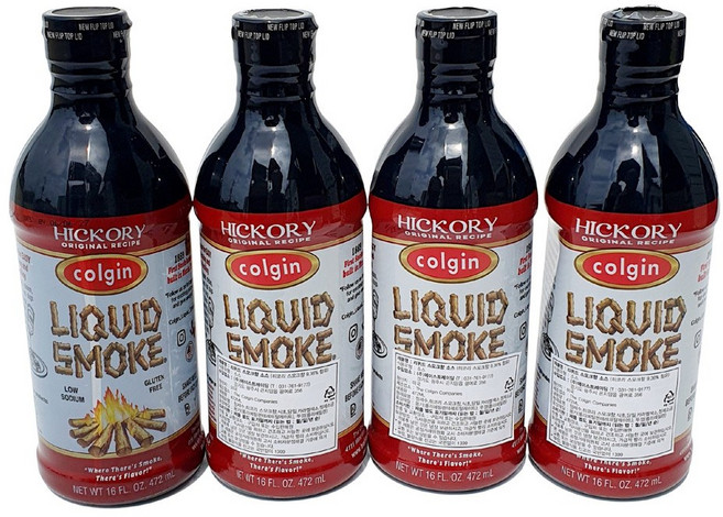 콜긴 리퀴드 스모크향 소스 스모크 불향 불맛 숯불 바베큐 소스, 4개, 472ml