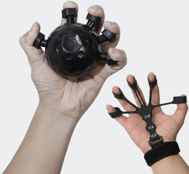아루노 손가락 악력기 전완근, 1세트, 블랙