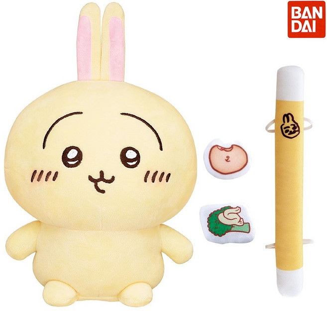 반다이 먼작귀 치이카와 우사기 말하는 수다 토끼 봉제인형, 1개
