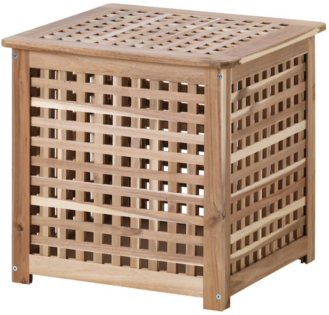 이케아 HOL 홀 보조테이블 아카시아나무 50x50cm 903.530.21