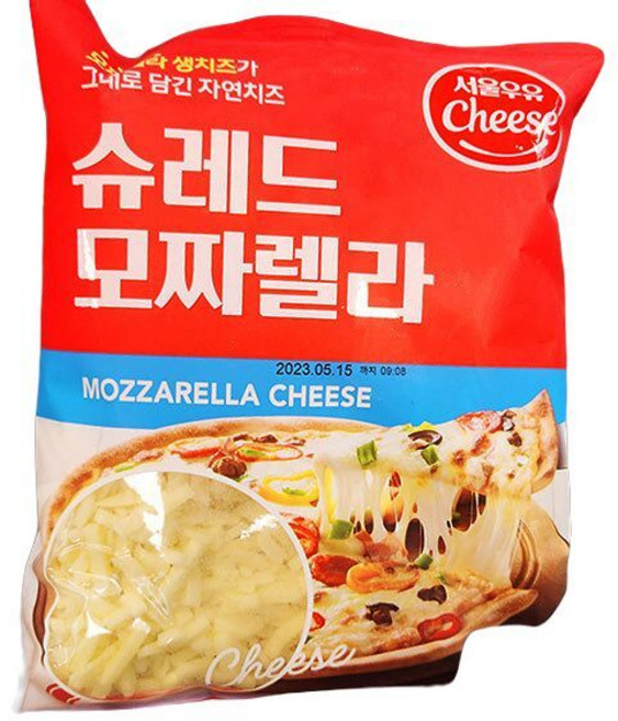 서울우유 슈레드 모짜렐라, 종이박스포장, 1kg, 1개
