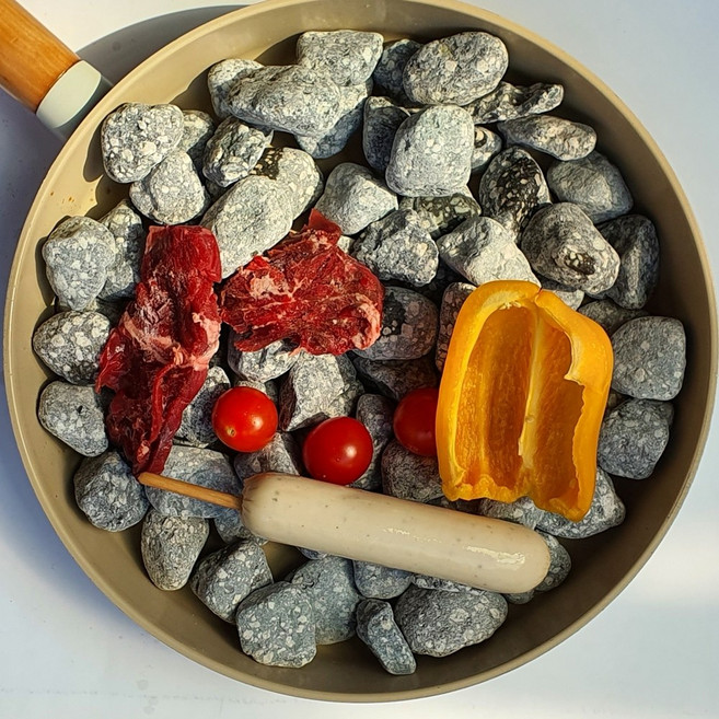 맥반석돌 굴림30-40mm 어항돌 구이용돌 정수 찜질용 3kg, 1개