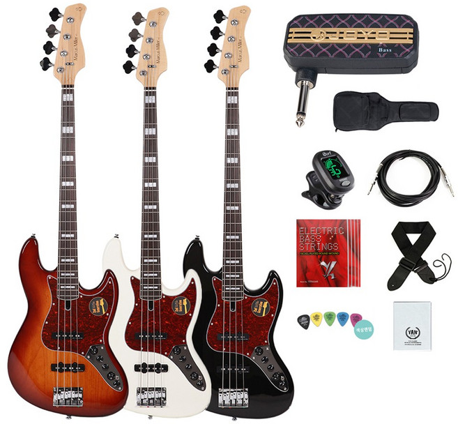 사이어 마커스밀러 재즈 베이스 V7 Alder 2gen, 앤티크 화이트(AWH), 1개