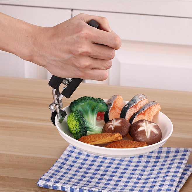 주방 뚝배기 냄비 실리콘 집게 손잡이, 2개