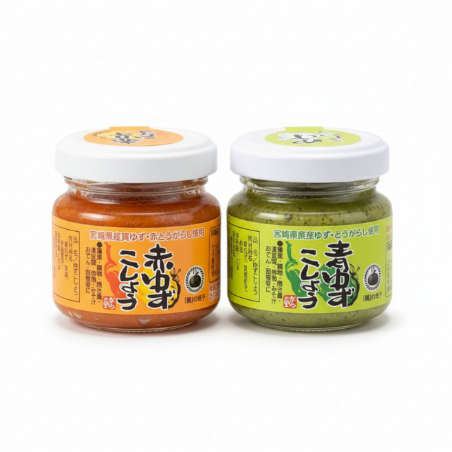 카구라노사토 유즈코쇼 40g 2종세트 (그린/레드) - 유자고추 페이스트, 1개