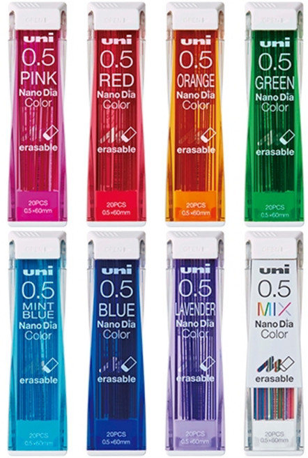 0.5 나노다이아 컬러샤프심 UNI0.5-202NDC, 33 블루