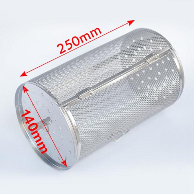 합금 로스트 바스켓 오븐 바구니 10 인치 가열 균일 회전 로스터 드럼 오븐 케이지 로티세리 그릴 로스터 드럼 바베큐 가정용