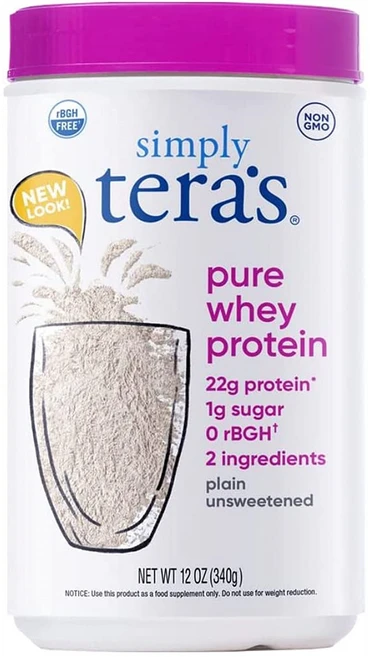 Teraswhey Simply Teras 퓨어 웨이 프로틴 플레인 파우더 분말 340g, 1개 - 쿠팡