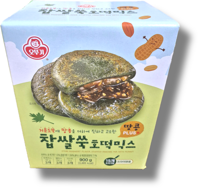 오뚜기 찹쌀쑥 호떡믹스 땅콩플러스 3개입, 300g, 1개