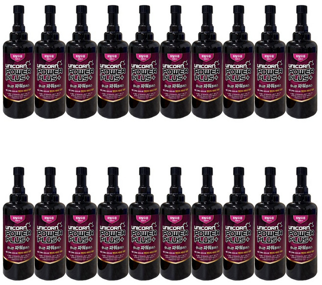 유니콘 파워플러스 500ml 연료첨가제 인젝터크리너 휘발유용 20개