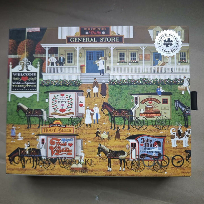 Charles Wysocki 老式雜貨店 1000片拼圖, 如圖所示, 1個, 1個