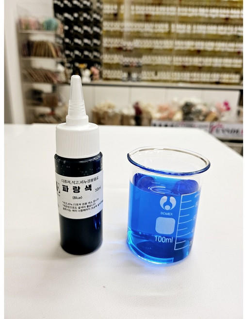[캔들메이드]수용성 색소(디퓨저 비누 석고 향수 등..) 50ml, 파랑, 1개