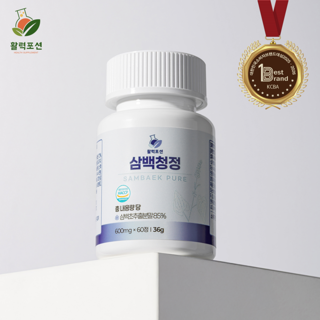 활력포션 삼백청정 환절기 삼백초 맥문동, 1개, 60정