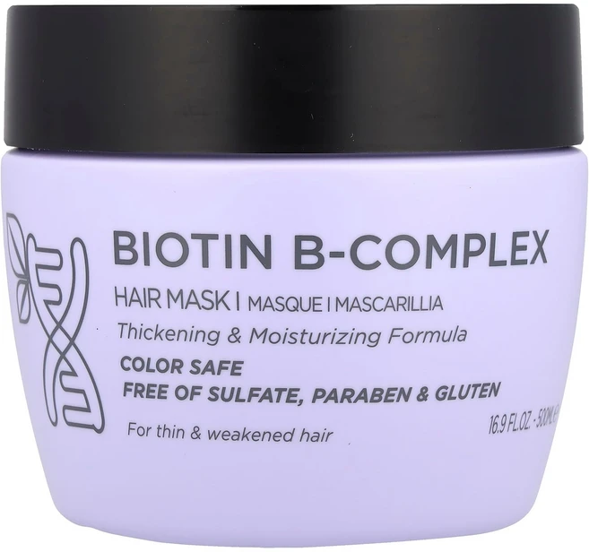 루세타 뷰티 비오틴 B-콤플렉스 헤어 마스크 가늘고 약한 모발용 500ml (16.9 fl oz) LBY-00874 - 쿠팡