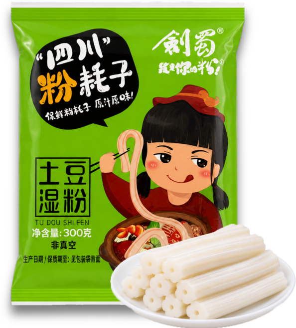 (배터짐) 상온보관 사천 공심 원형 분모자 마라탕 훠궈 떡볶이, 2개, 300g