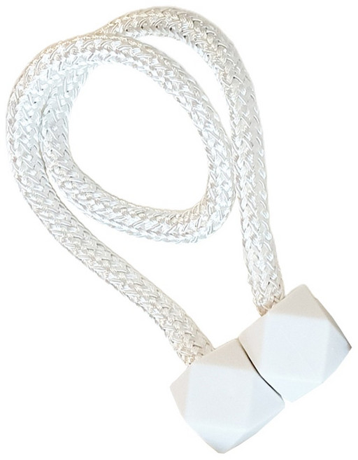 민스리빙 큐브 자석 커튼 타이백 44cm, 화이트, 1개