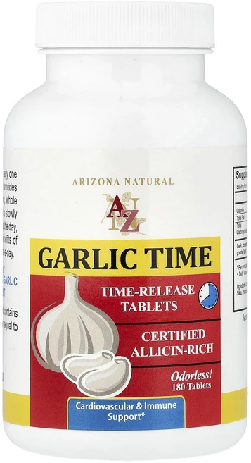 아리조나네츄럴 갈릭 타임 180 정, 6개, 180정 - 쿠팡